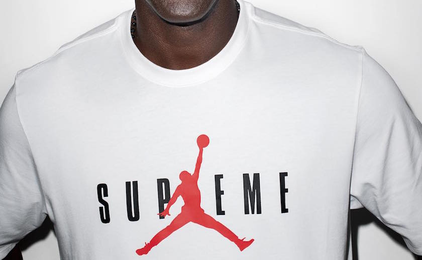 supreme x jordan t shirt